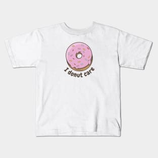 Delicious cute donut | I donut care Kids T-Shirt